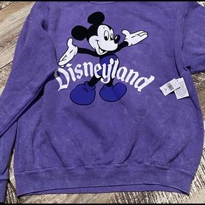 Retro Disneyland Crewneck Sweatshirt Purple XL
